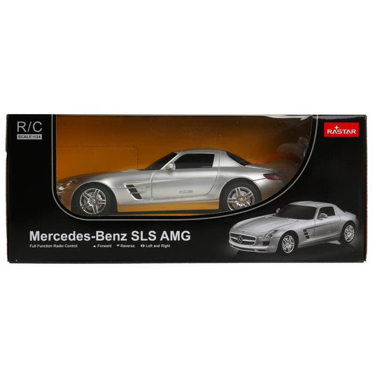 MASINA CU TELECOMANDA MERCEDES-BENZ SLS AMG ARGINTIE SCARA 1 LA 24 [ps:9d25a656-0475-4059-88d5-c8017e86d5eb]