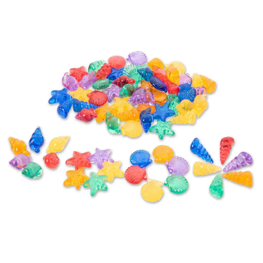 Set Sortare Scoici Translucide Colorate Tickit, 72 piese - Default Title [ps:524189aa-53b0-4788-8497-70339d0a6114]