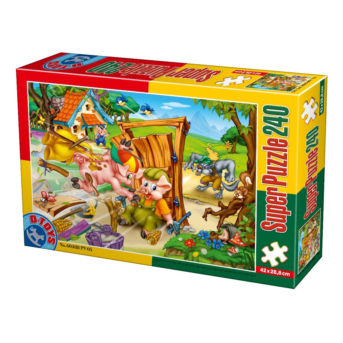 Puzzle D-TOYS Cei Trei Purceluși, 240 piese - Default Title [ps:7cb2a20b-5f84-43a9-b474-8cd991b40e6e]