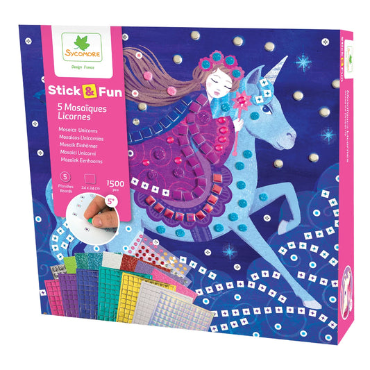 Set Mozaic Unicorni Sycomore, 1500 piese - Jucărie Creativă - Default Title [ps:65a5e6c7-a08d-4b77-9c9c-488e2191a8c3]