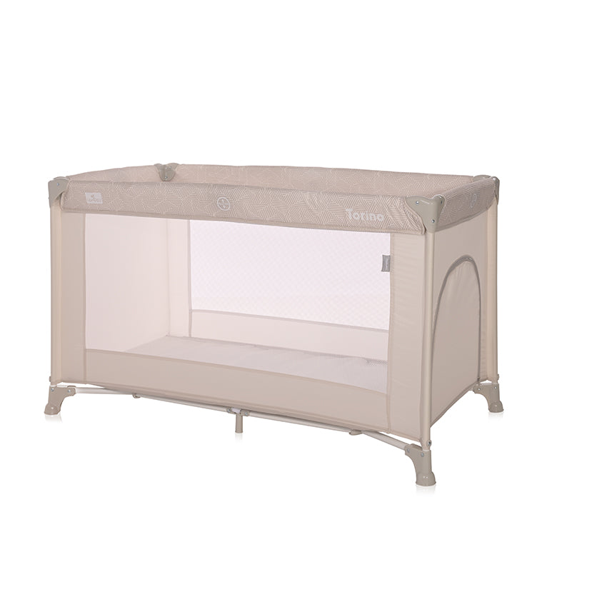 Pătuț Pliabil Lorelli Torino, 1 Nivel, Lemon Curry Floral - Fog Elements [ps:537cc712-c406-4c5b-b71a-8d1c87360abd]