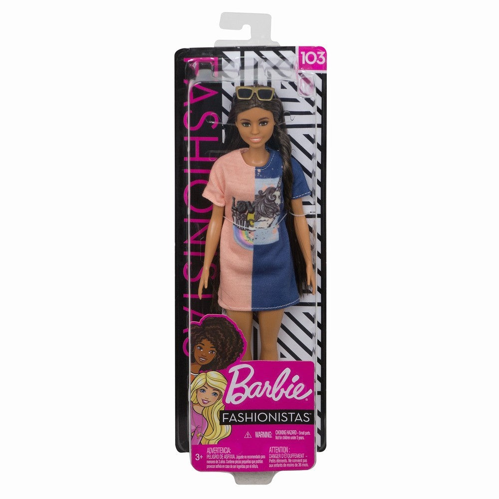 PAPUSA BARBIE FASHIONISTA BRUNETA CU PAR LUNG [ps:807873ca-5c72-4395-b352-14707ad9f4be]
