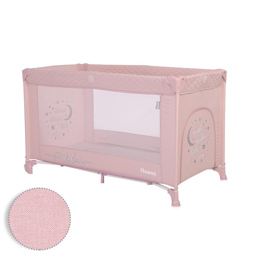 Pătuț Pliabil Lorelli Noemi, 1 Nivel, Mellow Rose Star - Mellow Rose Star [ps:4afeb61e-6766-4680-abf4-46b49acf52e4]