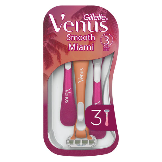 GILLETTE Venus Smooth Miami, aparat de ras, 3 buc [ps:4ae877b3-24d8-4f58-9bdb-7a22f9565695]
