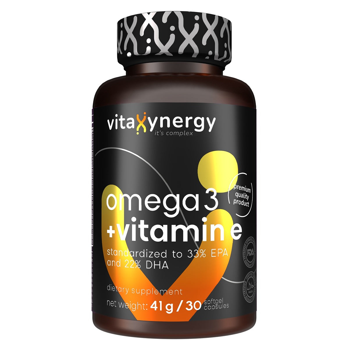 VITAXYNERGY Omega 3 si vitamina E, forte, supliment alimentar, 30 capsule moi, 1 buc [ps:1dd13cce-2f04-438e-80f7-894b65335cb5]