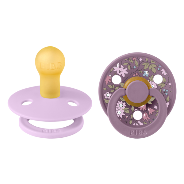 Set 2 Suzete BIBS x Liberty Chamomile Lawn, 0 luni, Mauve - Mauve/Violet Sky [ps:3fd831e7-df4e-42eb-8f86-b1a1a53d4c1b]