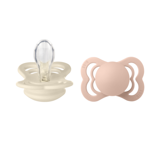 Set 2 Suzete BIBS Supreme Silicon 0 luni - Ivory/Blush - Ivory/Blush [ps:3a8f93a2-631d-4c54-87aa-2aec51b2693c]