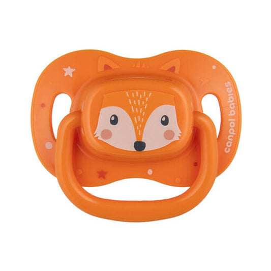 Canpol Babies Suzeta Simetrică Din Silicon 18+ Luni 1 Buc, Cute Animals orange 34/926_ora [ps:16960e3b-2865-4ea1-8864-12a2cc6ee5d7]