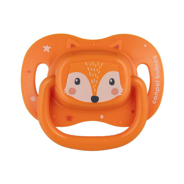 Canpol Babies Suzeta Simetrică Din Silicon 18+ Luni 1 Buc, Cute Animals orange 34/926_ora [ps:16960e3b-2865-4ea1-8864-12a2cc6ee5d7]
