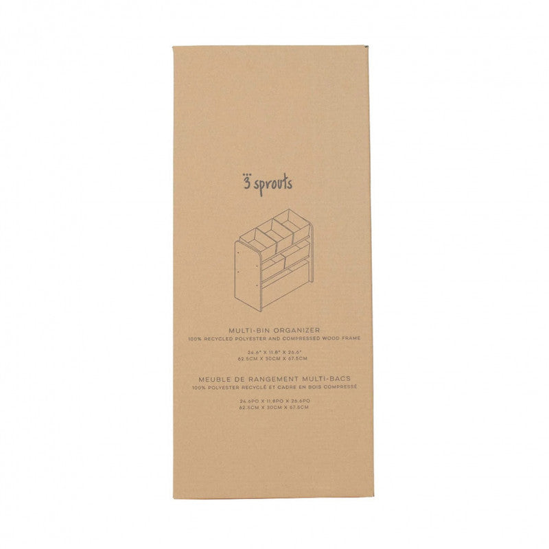 Organizator din material reciclat pentru jucarii, Terrazzo Pink, 3 Sprouts [ps:99dad226-7726-4e94-9847-e8d77aba0d44]
