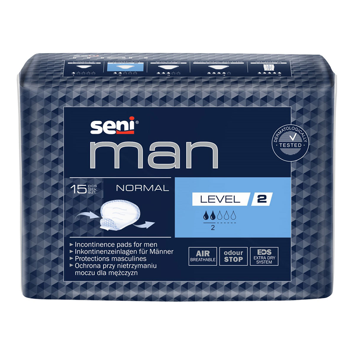 SENI Man, absorbante incontinenta, Normal, level 2, 15 buc [ps:6b6fef6d-22d2-49f2-af17-10bb31e8b910]