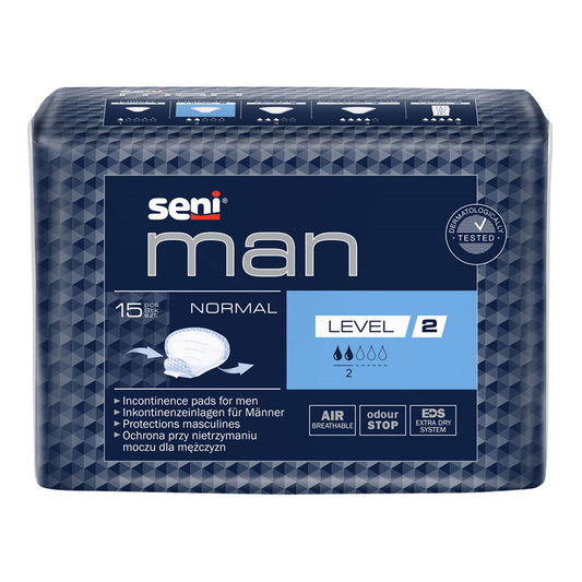 SENI Man, absorbante incontinenta, Normal, level 2, 15 buc [ps:6b6fef6d-22d2-49f2-af17-10bb31e8b910]