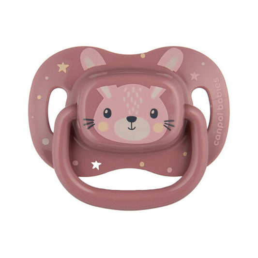 Canpol Babies Suzeta Simetrică Din Silicon 18+ Luni 1 Buc, Cute Animals roz 34/926_pin [ps:9dceb43e-431a-49bb-9b80-45d2e3aa15f1]