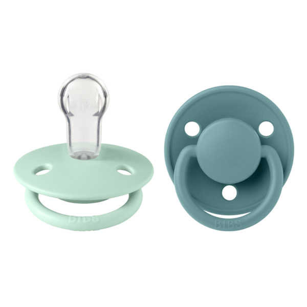 Set 2 Suzete BIBS De Lux Silicon, Rotunde, Sage/Hunter Green - Nordic Mint [ps:82433f8e-2be6-4375-a096-9614c81b5a9a]