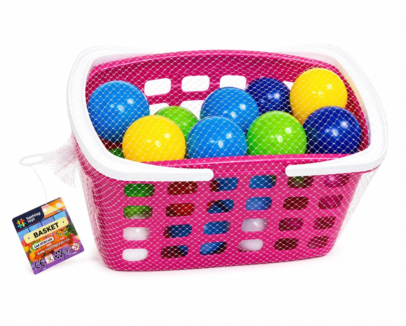 Set Cos cu Maner și Bile Viva Toys pentru Copii - Default Title [ps:fa5ec804-d69a-44b5-a450-91c166a414da]
