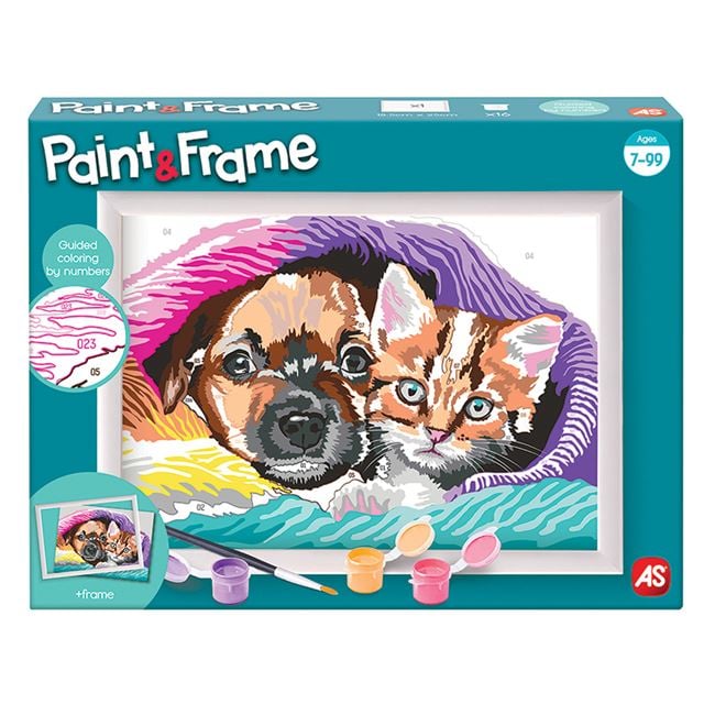 Kit Pictură cu Numere Sweet Friendship Jumbo - Paint & Frame - Default Title [ps:cf9bdcfb-bf67-407e-9b99-bc94ef2eb2b3]