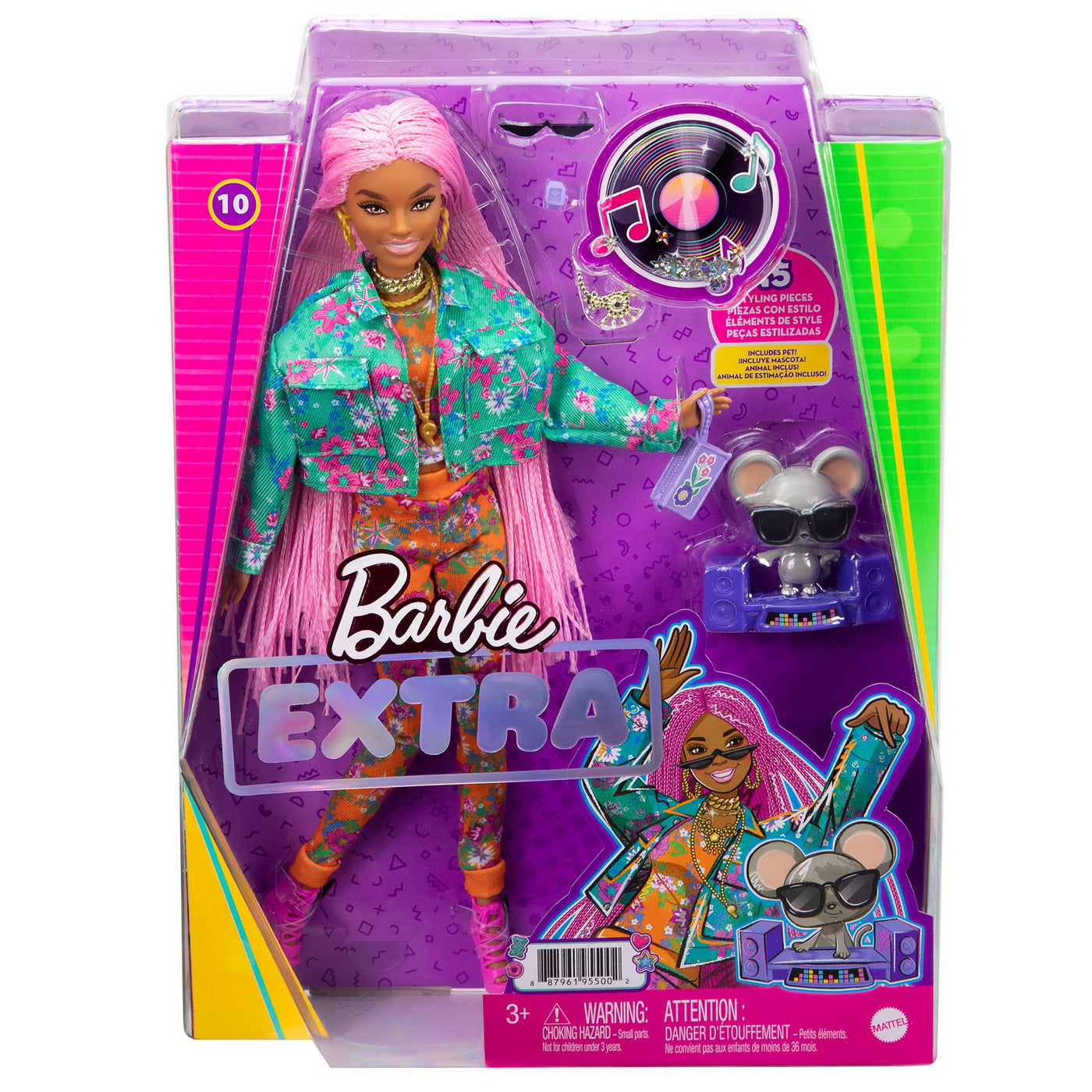 PAPUSA BARBIE EXTRA STYLE FLUFFY PINKY Mattel - Codite Impletite [ps:e04aa3a0-2d22-42de-8756-538cd8c3d1b0]