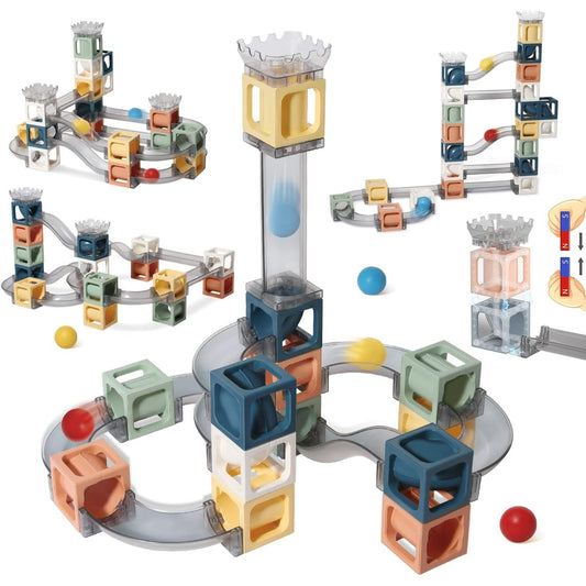 Set 120 Piese Magnetice de Construcție Flippy, 3 Ani - Tobogane [ps:7bb4c9aa-d24a-4e04-8a4e-c5a1699d8a40]