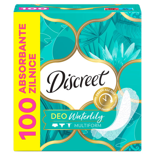 DISCREET Deo Waterlily, absorbante zilnice, 100 buc [ps:35f1c86c-69a5-4cde-83e9-e29083cd09cb]
