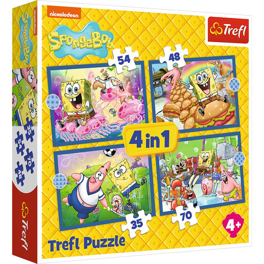 Puzzle Trefl 4in1 Viața Acvatică a lui SpongeBob - Default Title [ps:3e16231c-2a90-4fef-a4dc-ea5aff089c7c]