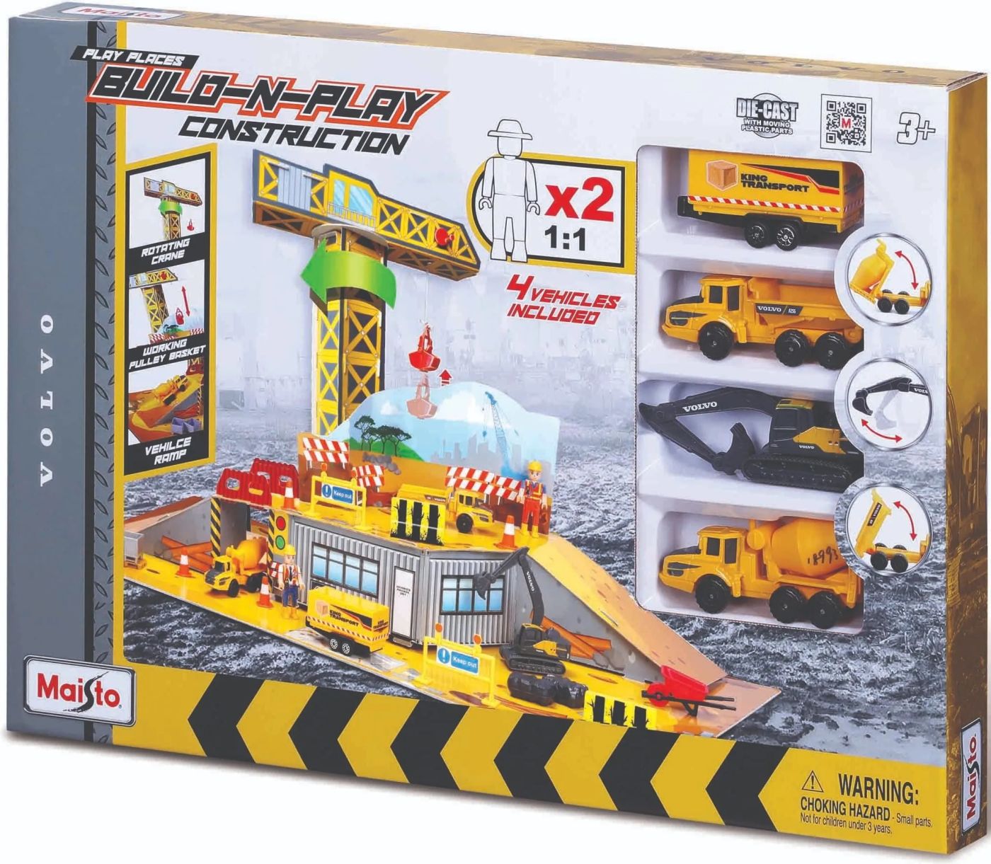 Set construcții Mini Work Machines cu 4 vehicule incluse, Maisto [ps:ef779073-266d-4ac0-9a50-2d213144ebb0]