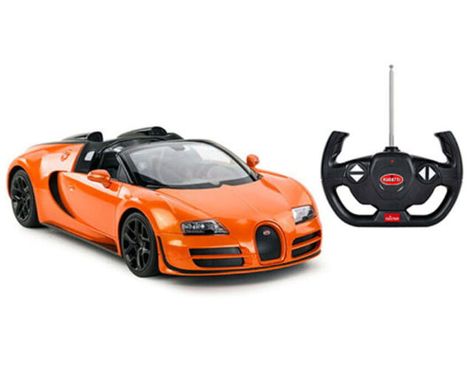 MASINA CU TELECOMANDA BUGATTI GRAND SPORT VITESSE PORTOCALIU CU SCARA 1 LA 14 [ps:7c8ecef4-975a-4932-b892-937b9d60955e]