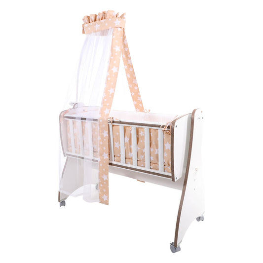 Set Lenjerie Pat Balansoar Lorelli First Dreams, 7 piese - Bej Stelute [ps:636c9eb8-ef5c-4b1f-ac87-2b3347e788e0]