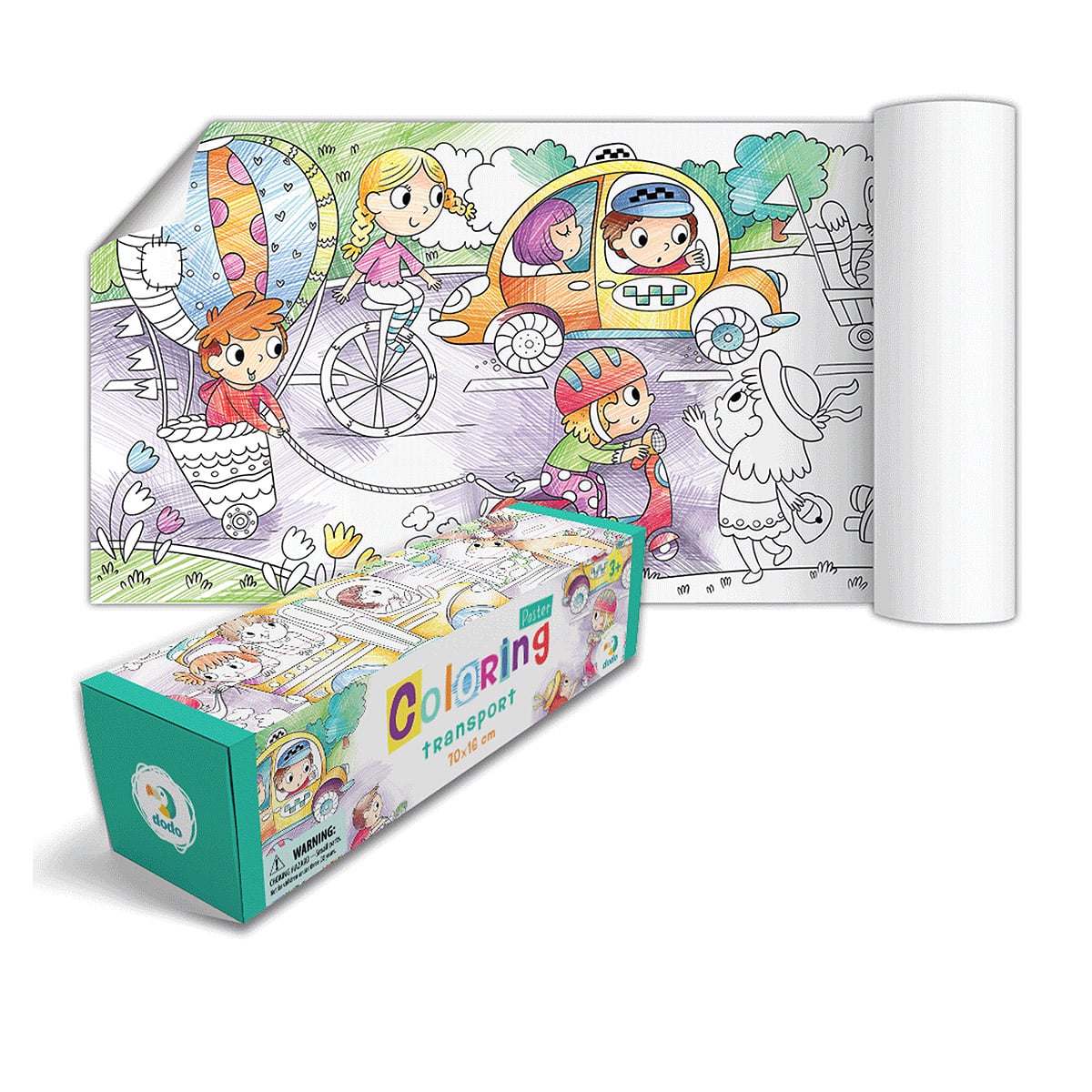 Poster de Colorat Transporturi Dodo Toys, 70 x 16 cm - Default Title [ps:55b408f9-d9d8-4468-9b0e-08789e23f85a]
