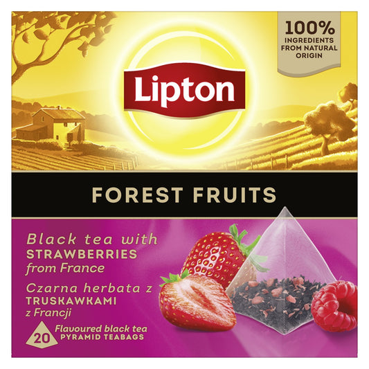 LIPTON Forest Fruits, ceai, Negru, 20 pliculete piramidale [ps:47f681d5-ff61-4035-8135-8eb6a9aa616c]