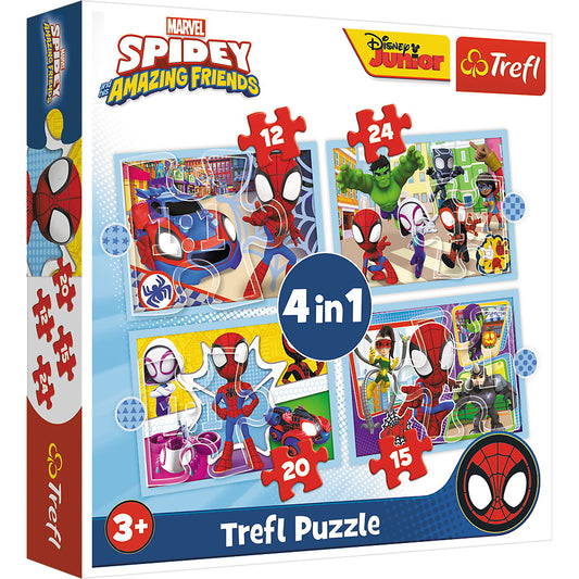 PUZZLE TREFL 4IN1 SPIDAY ECHIPA SPIDAY - Default Title [ps:b669fb37-f033-489a-a98d-825e67a54b56]