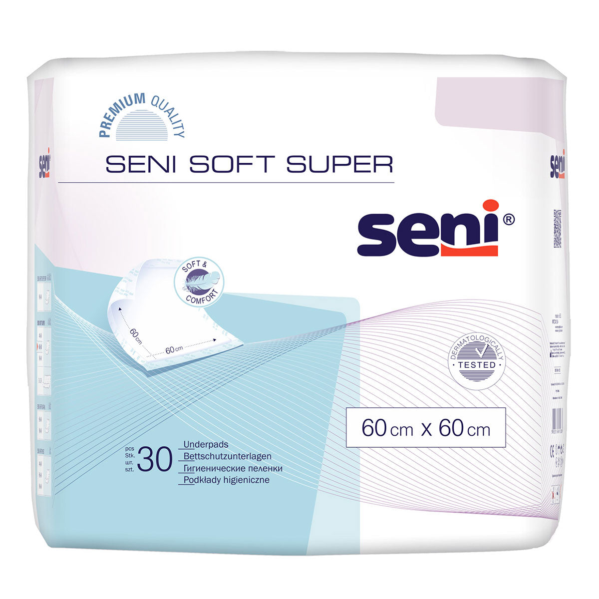SENI Soft, paturici pentru protectie pat, 60x60 cm, 30 buc [ps:cada9d38-7ad6-44f5-9ba9-68db9587fbe1]