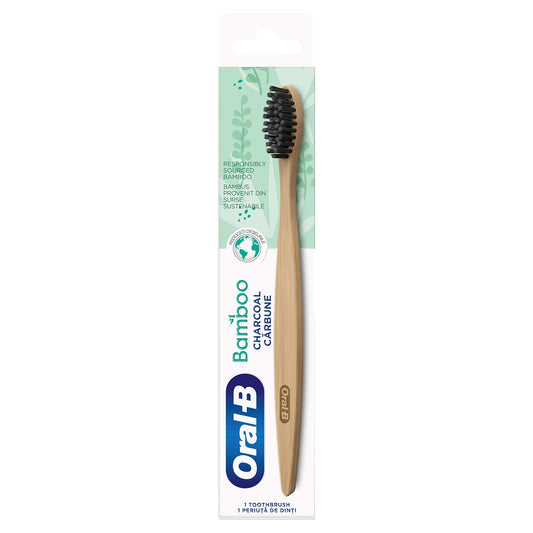 ORAL-B Bamboo Charcoal, periuta de dinti, 40 medium, negru, 1 buc [ps:54548376-92b4-44e0-8506-2f336a1601cc]