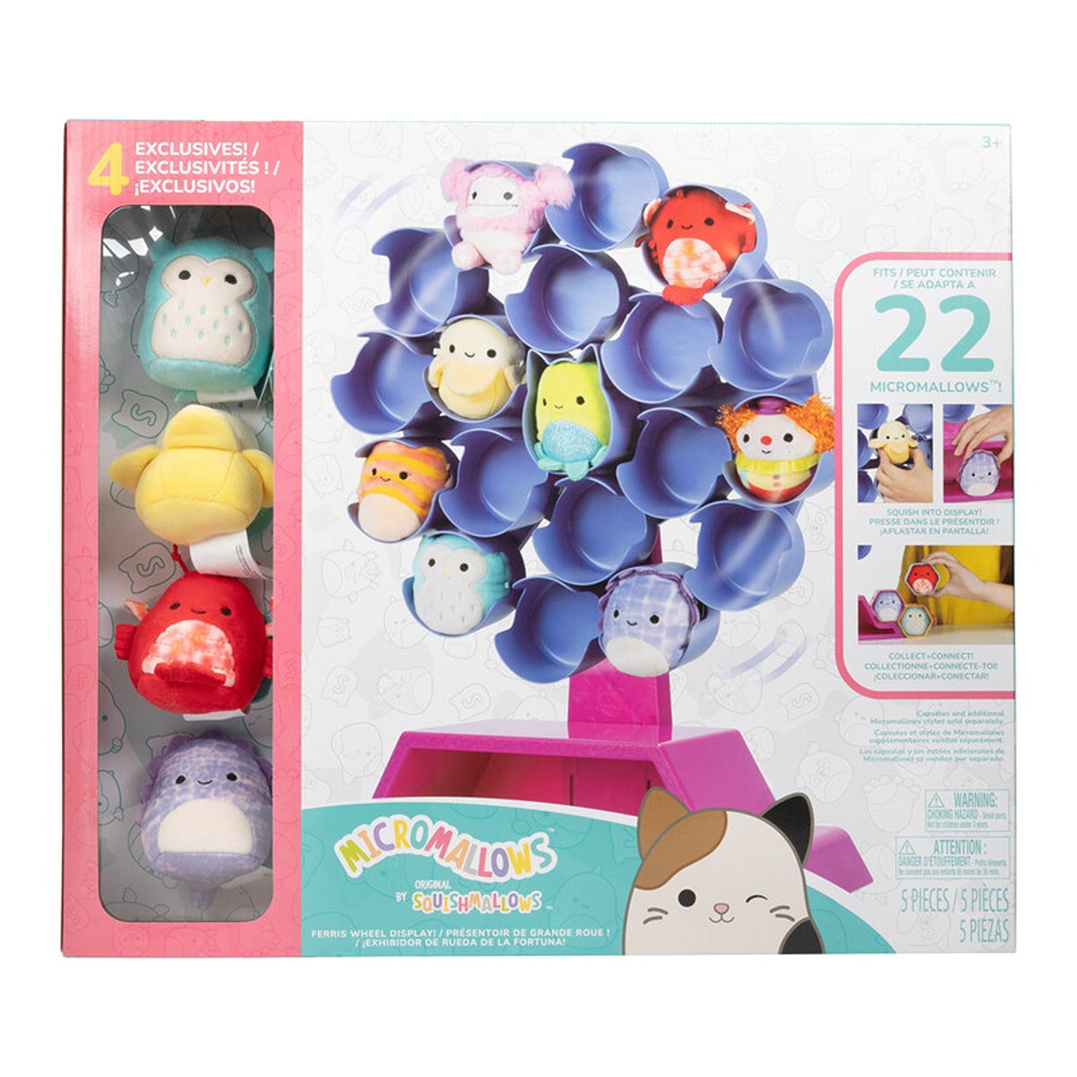 SQUISHMALLOWS micromallows display roata, jucarie plus, diverse modele [ps:ea6f3c52-0690-4cb7-a81e-5abdc3d4375b]