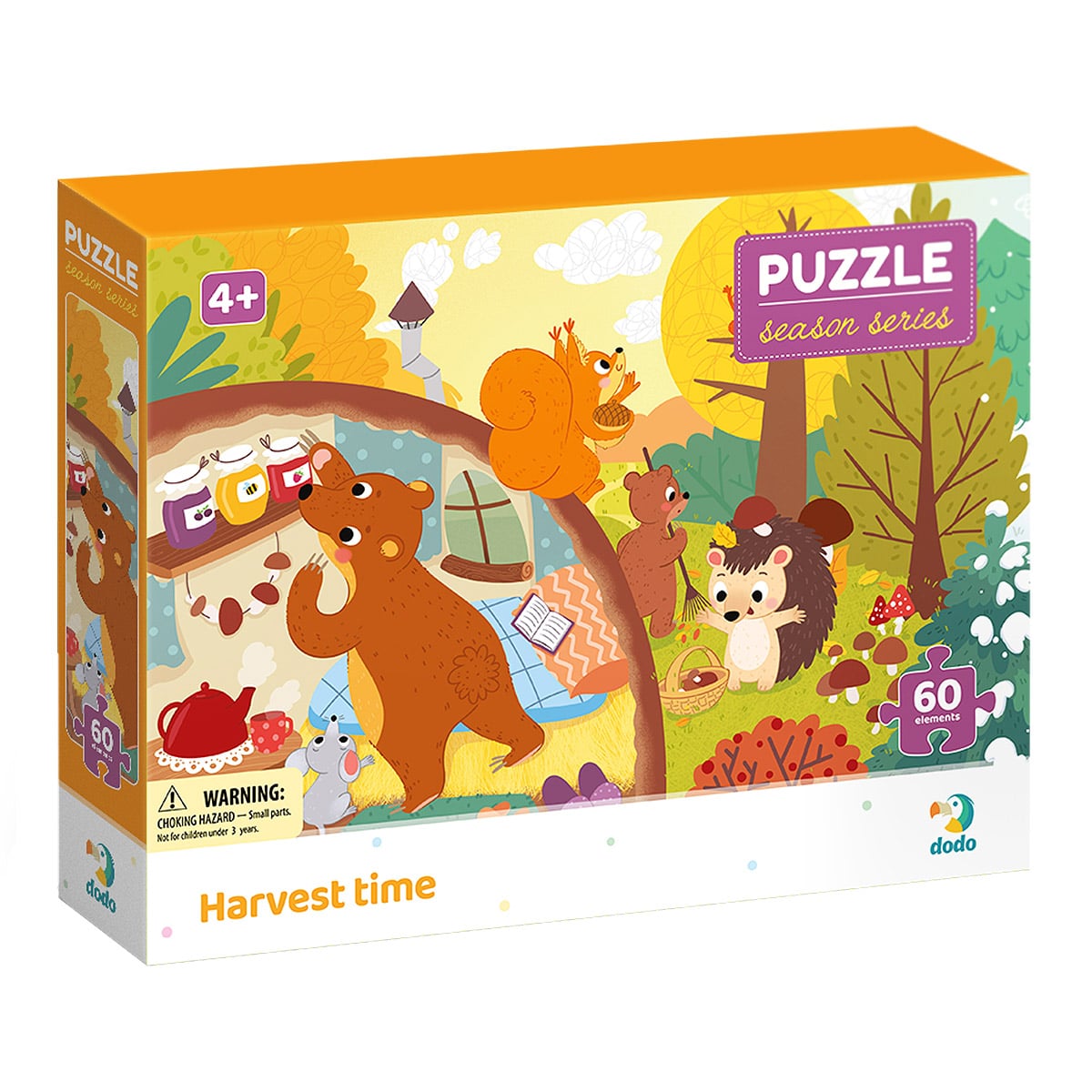 Puzzle 60 piese Recolta de Toamna - Dodo Toys - Default Title [ps:1f6863bc-a74a-48e6-a1c7-466024f68525]