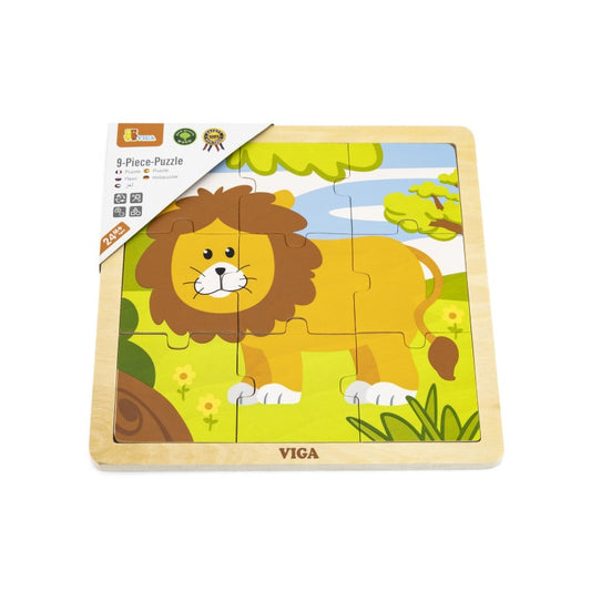 Puzzle din 9 piese mari - leu [ps:f973b859-1276-4eff-a961-f33a760f4eb7]