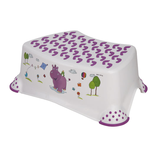 Inaltator de Baie Lorelli Hippo White Grey | infant.ro - Alb [ps:5be65857-a90c-4f5d-b274-7f13001bedf3]