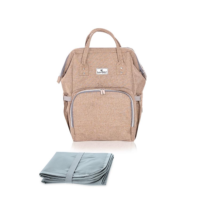 Rucsac Accesorii Bebeluși Lorelli Tina, Pink & Grey - Bej [ps:7cb559b9-6def-42f7-aa14-4709821b8b88]
