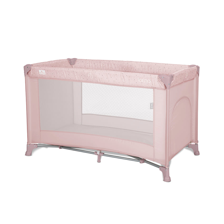 Pătuț Pliabil Lorelli Torino, 1 Nivel, Lemon Curry Floral - Pink [ps:27785246-a3f7-40c1-81f7-a16a53970a87]