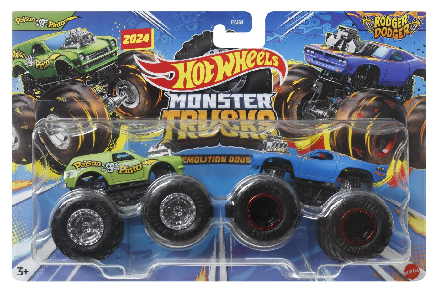 HOT WHEELS MONSTER TRUCK SET 2 MASINI SCARA 1 LA 64 - Poison [ps:f2bf3e78-7434-47fa-9c9c-6281ed99d94b]