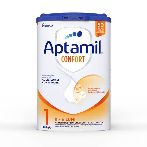 APTAMIL Confort 1 Nutricia, formula speciala lapte praf, 0-6 luni, 800 g [ps:97c9b263-4686-47e6-8747-c1de78eb9546]