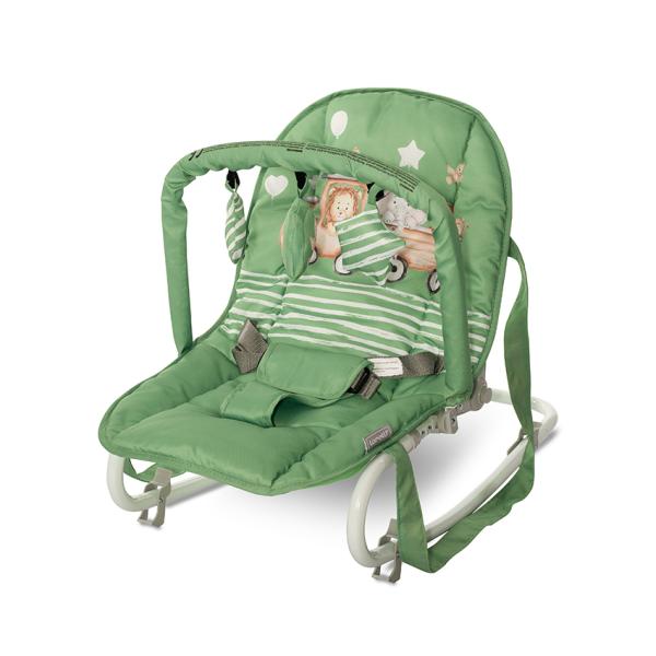 Fotoliu Balansoar Lorelli Eliza, Grey Rabbits - Green Train [ps:279af795-3bff-4fdc-9500-f90de1ffa6ef]