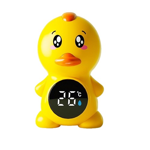 Termometru Baie Bebe Ratusca Flippy, LED, IPX7, Galben - Model Ratusca [ps:ab015f07-e0fa-43a7-9d30-e51baa7267f6]