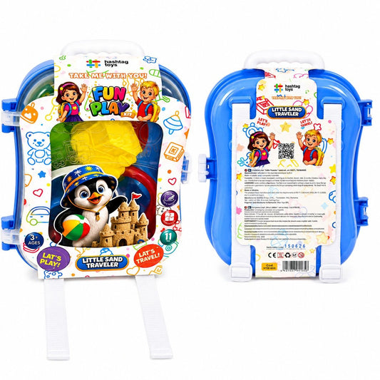 Rucsac Nisip VIVA TOYS Roz - Micul Calator - Albastru [ps:7228cb42-68a7-4638-ba3a-63a54f4d2ab8]