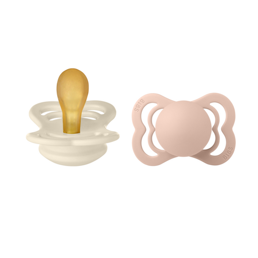 Set 2 Suzete BIBS Supreme Latex, 6 luni, Ivory/Sage - Ivory/Blush [ps:11242268-4aea-4184-876b-68dd5353fd8f]