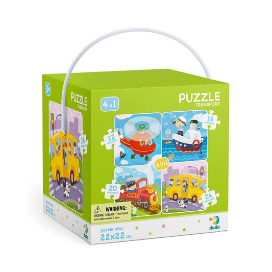 Puzzle 4 in 1 Vehicule Dodo Toys - 72 Piese - Default Title [ps:7a2d6596-81e7-4339-96bf-10755a357d06]