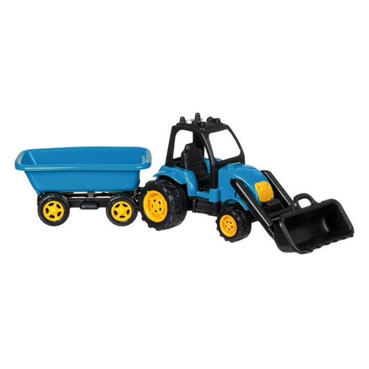 Tractor Verde cu Excavator și Remorcă 60cm Jumbo - Default Title [ps:f2c3b6db-4000-4113-b540-0694fafec929]