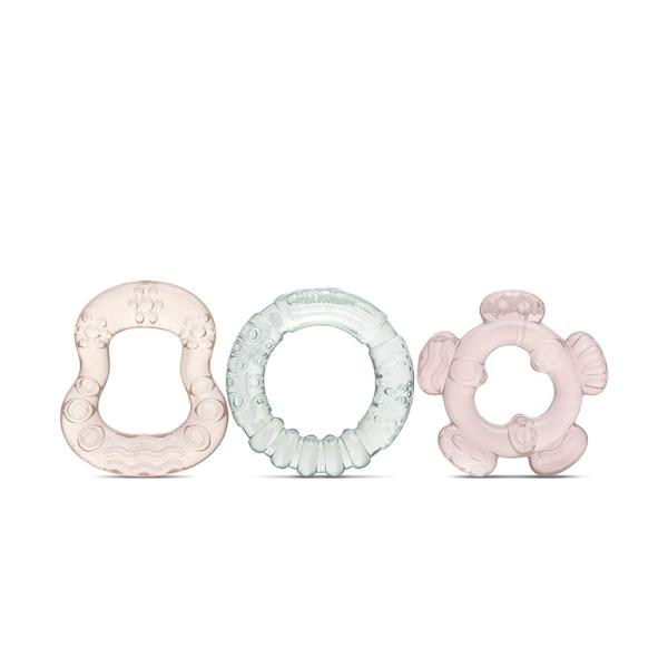 Set 3 Jucării de Dentiție Refrigerante Lorelli, 3 luni+ - Iceberg Green & Mellow Rose [ps:3d4cd49f-498b-4af0-b6da-7c394b0fe606]