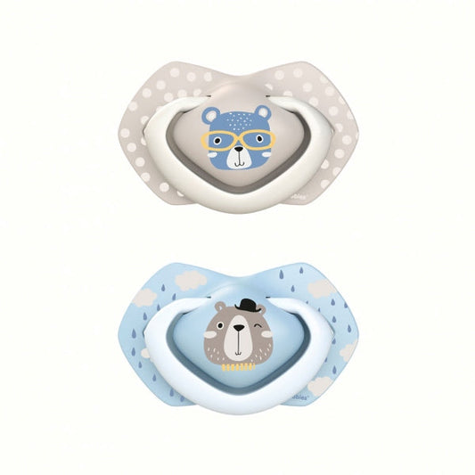 Canpol Babies Suzeta Simetrica Din Silicon 18 M+ Bonjour Paris 2 Pcs 22/649_Blu [ps:76953b2e-5ee1-4ddd-a24f-c759c6403c0a]