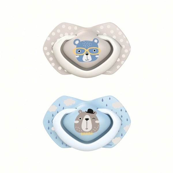 Canpol Babies Suzeta Simetrica Din Silicon 18 M+ Bonjour Paris 2 Pcs 22/649_Blu [ps:76953b2e-5ee1-4ddd-a24f-c759c6403c0a]