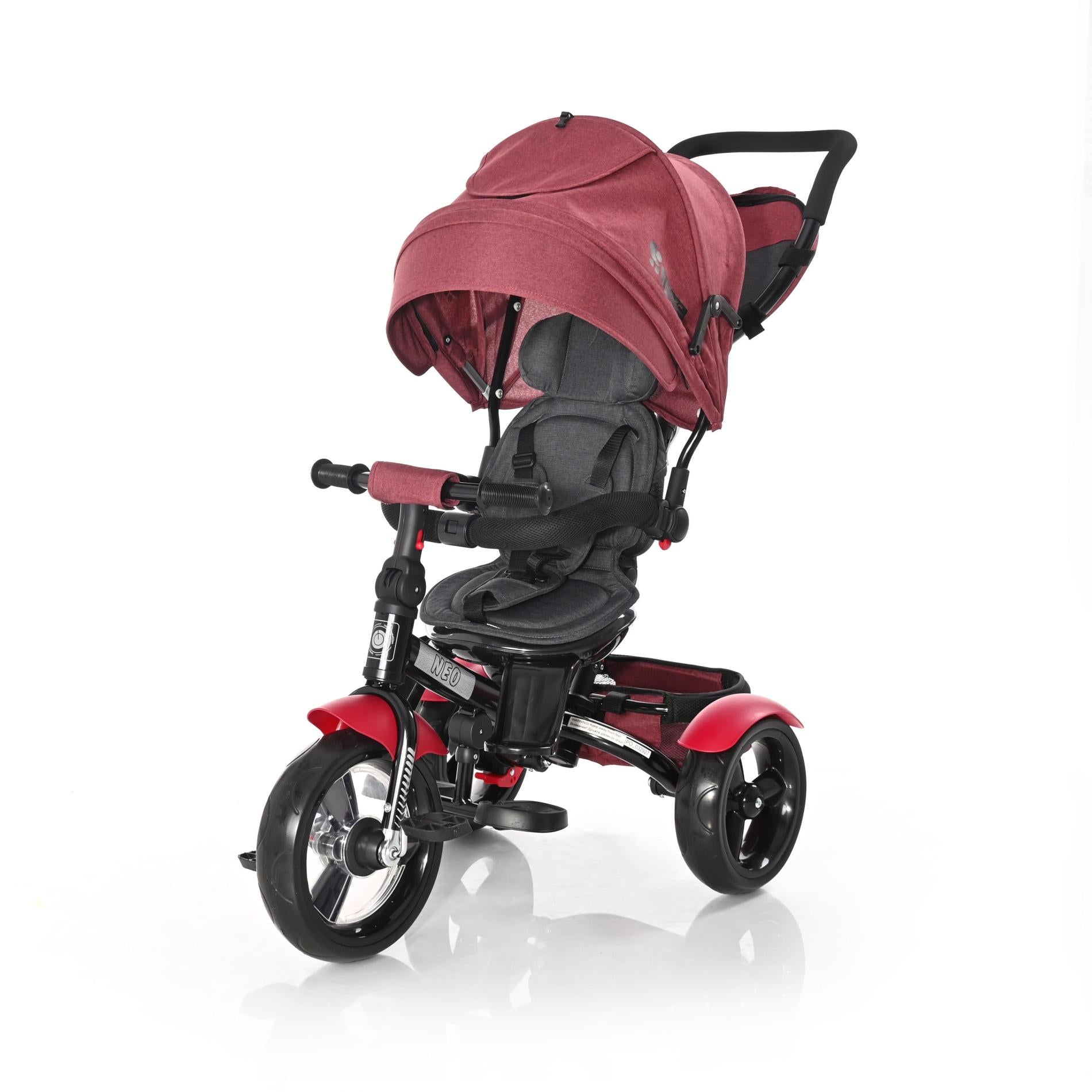 Tricicletă Multifuncțională 4in1 Lorelli Neo Red & Black - Rosu/Negru [ps:2cae7adc-9ca1-4d5b-a59a-f1329a0bd812]